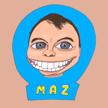 Maz/Blue - Men's T-Shirt Design